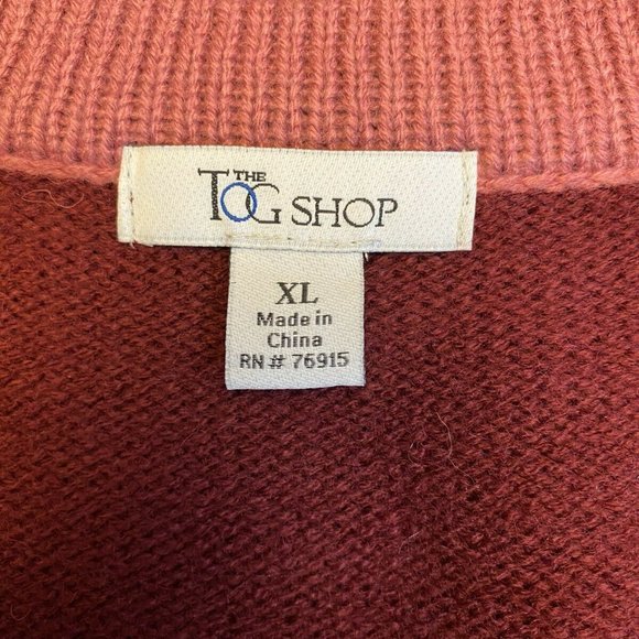 Tog Shop Cardigan Sweater Wool Blend Knit Floral - Picture 5 of 7